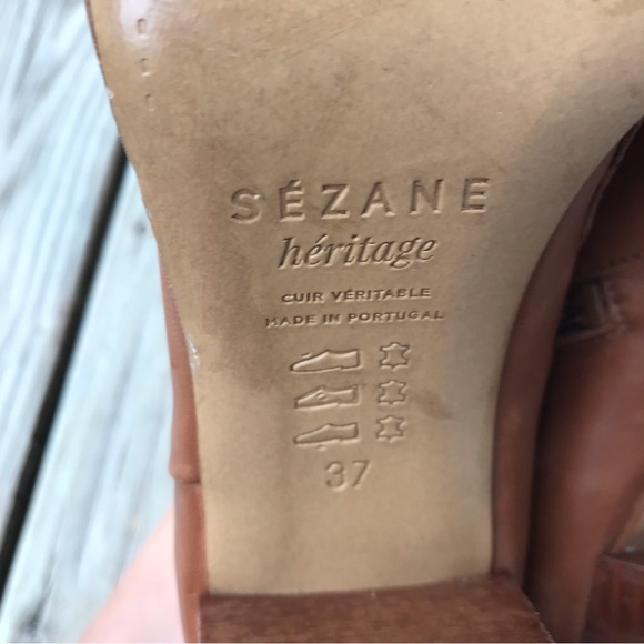 Sezane Heritage Lea block heel boots women’s shoe Size 37 (6.5) - Picture 9 of 13